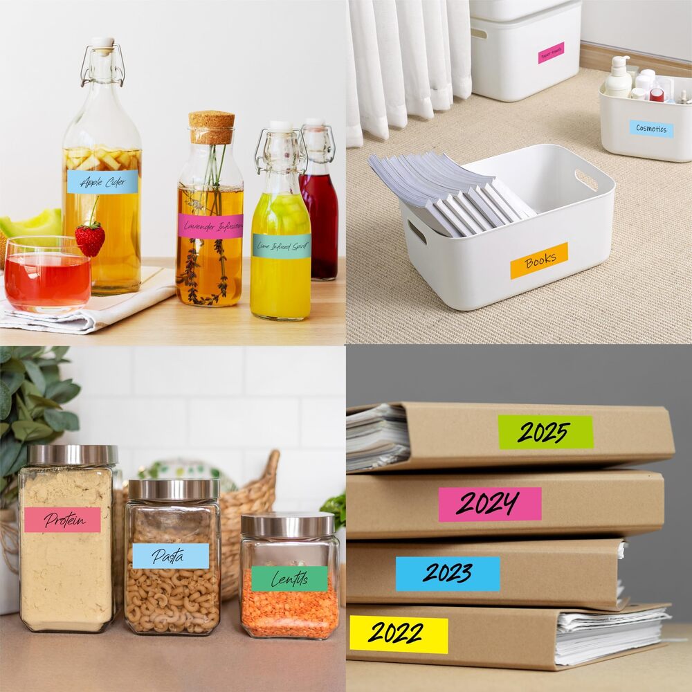 3064 512 Color Coding Labels, 16 Colors Blank Stickers Mini Rectangular - Picture 7 of 7